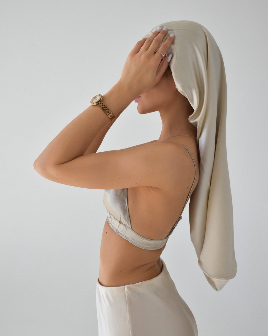 Extra Long Silk Sleeping Bonnet
