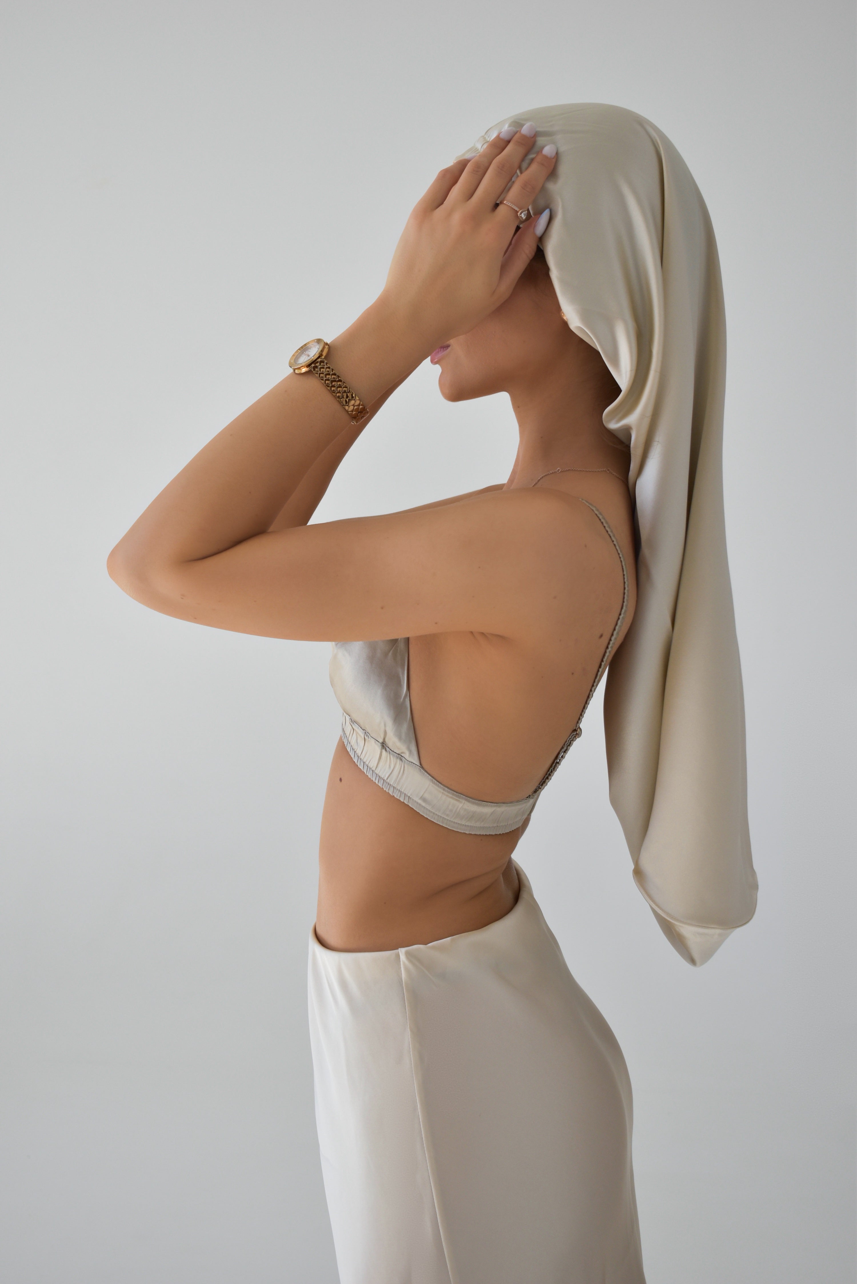 Extra Long Silk Sleeping Bonnet