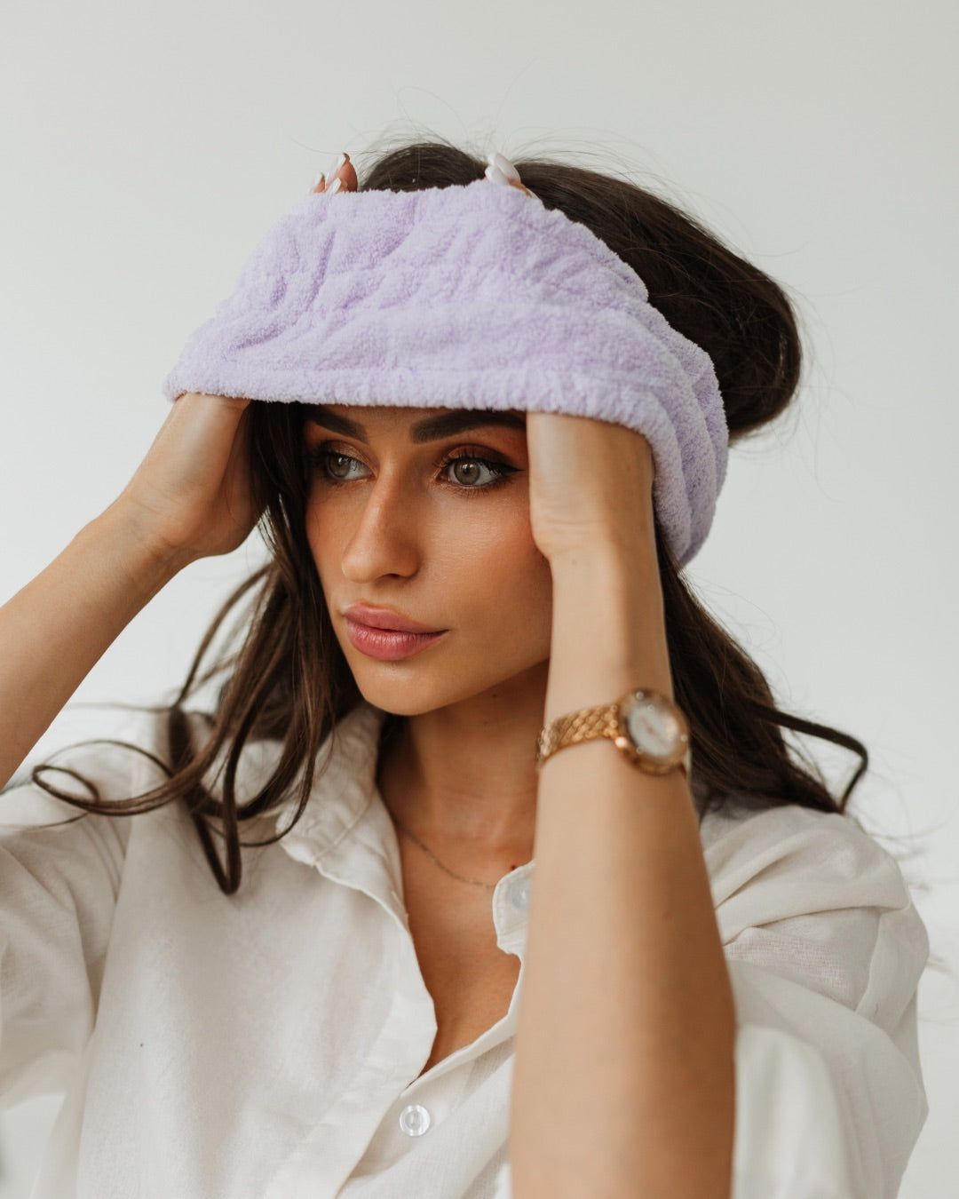 Wide design SPA headband