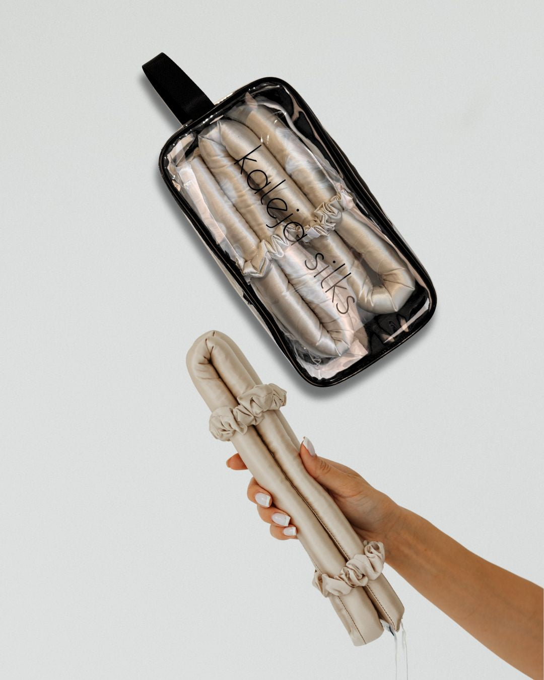 KLASISKĀ zīda matu ruļļa komplekti