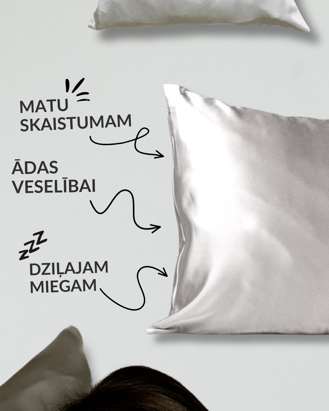 Zīda spilvendrānas ieguvumi