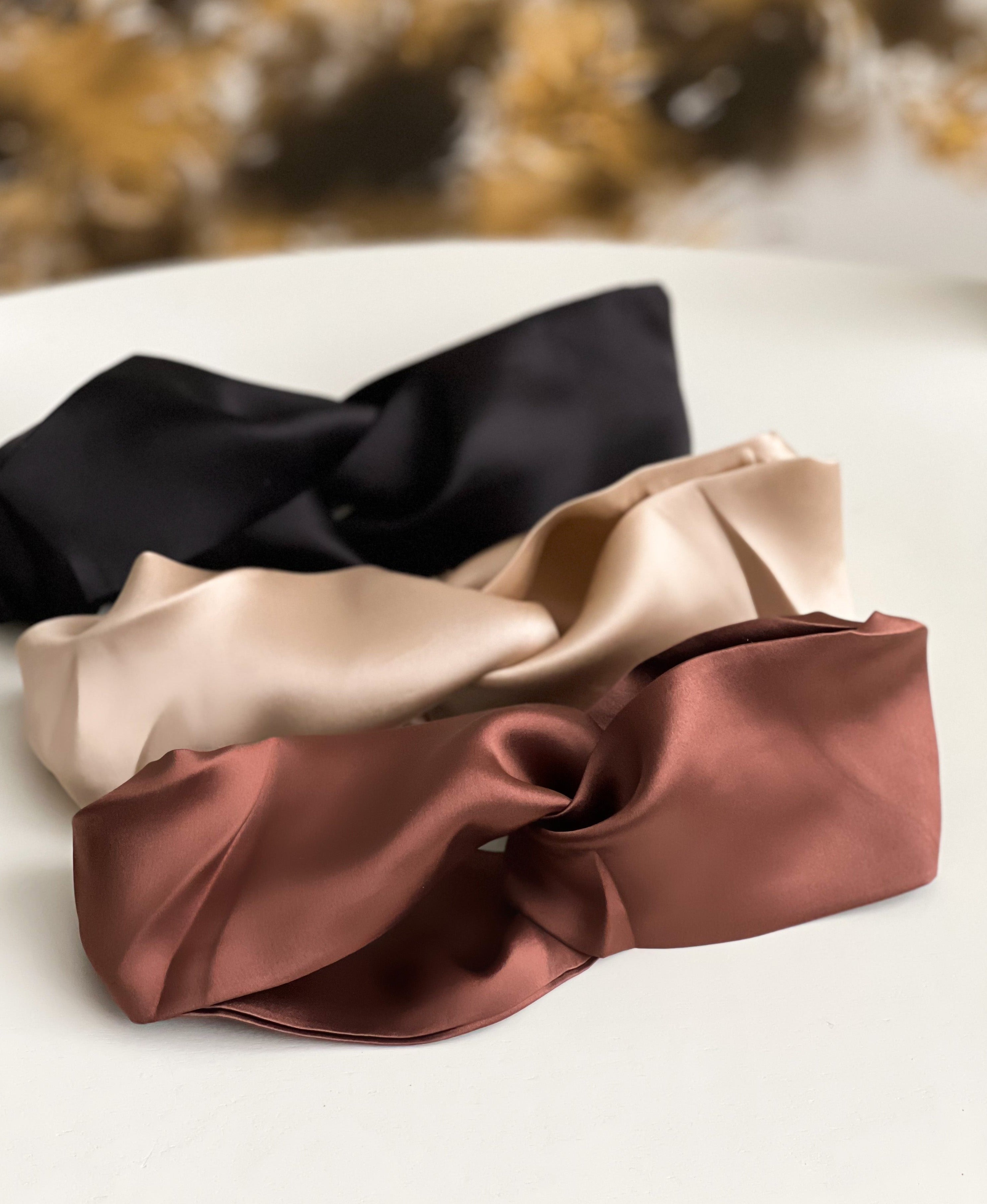 Silk hairbands, kaleja silks, kaleja store, headband, hairband, matu lenta, galvas lenta, zīds, mulberry,