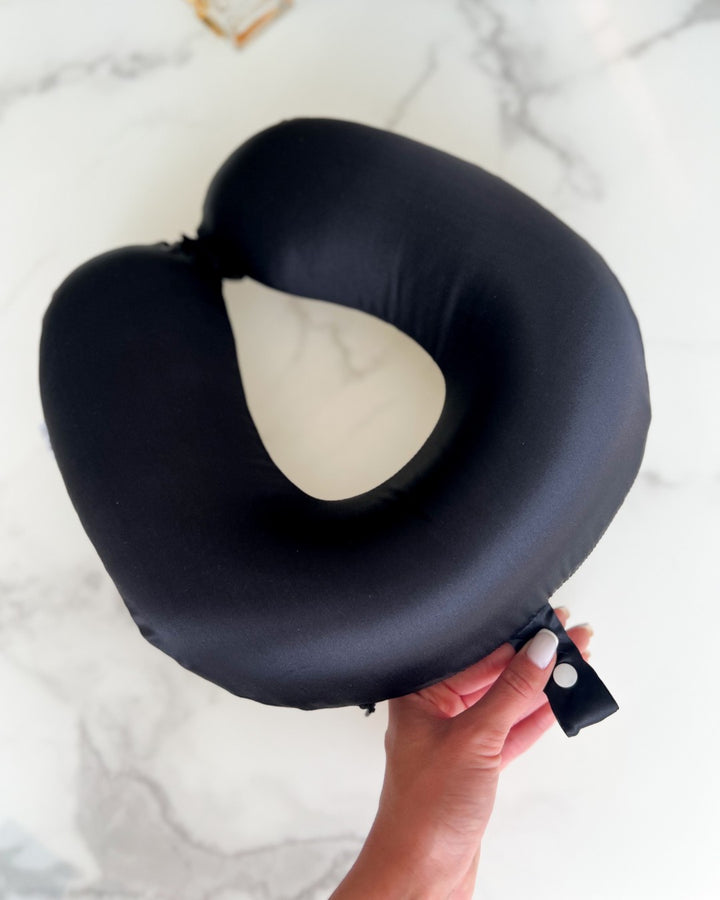 black silk travel pillow, kaleja silks