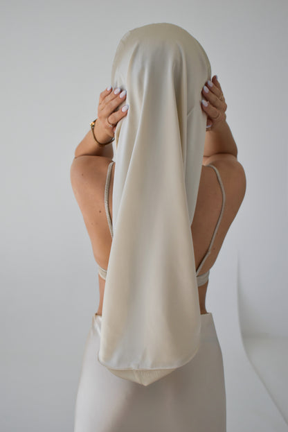 Extra Long Silk Sleeping Bonnet