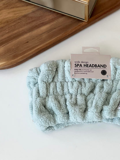 Wide design SPA headband