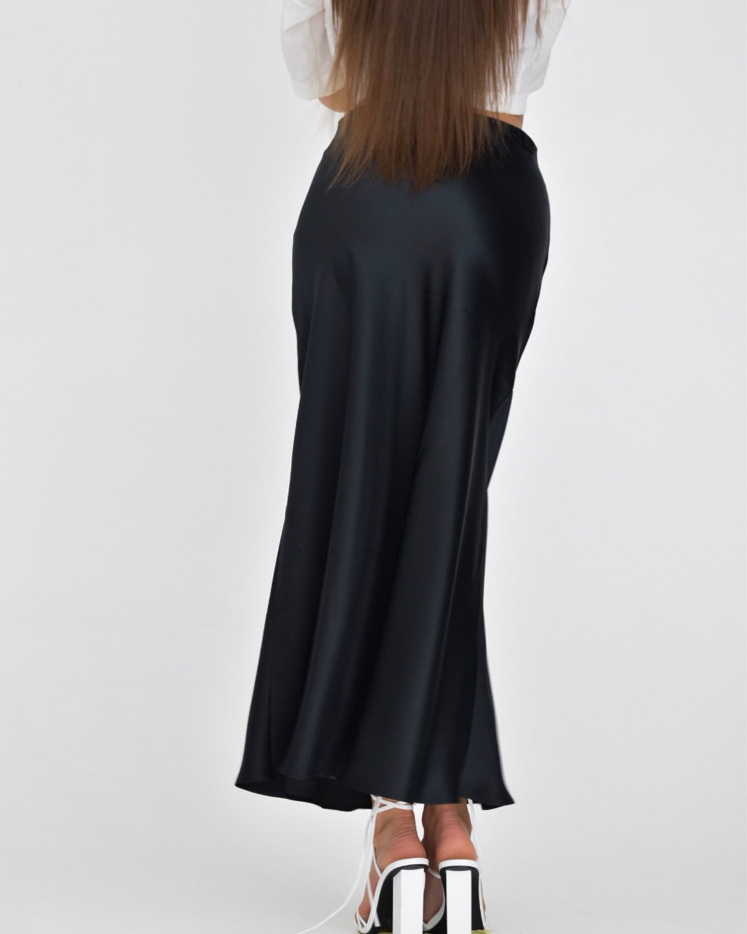 Silk maxi skirt