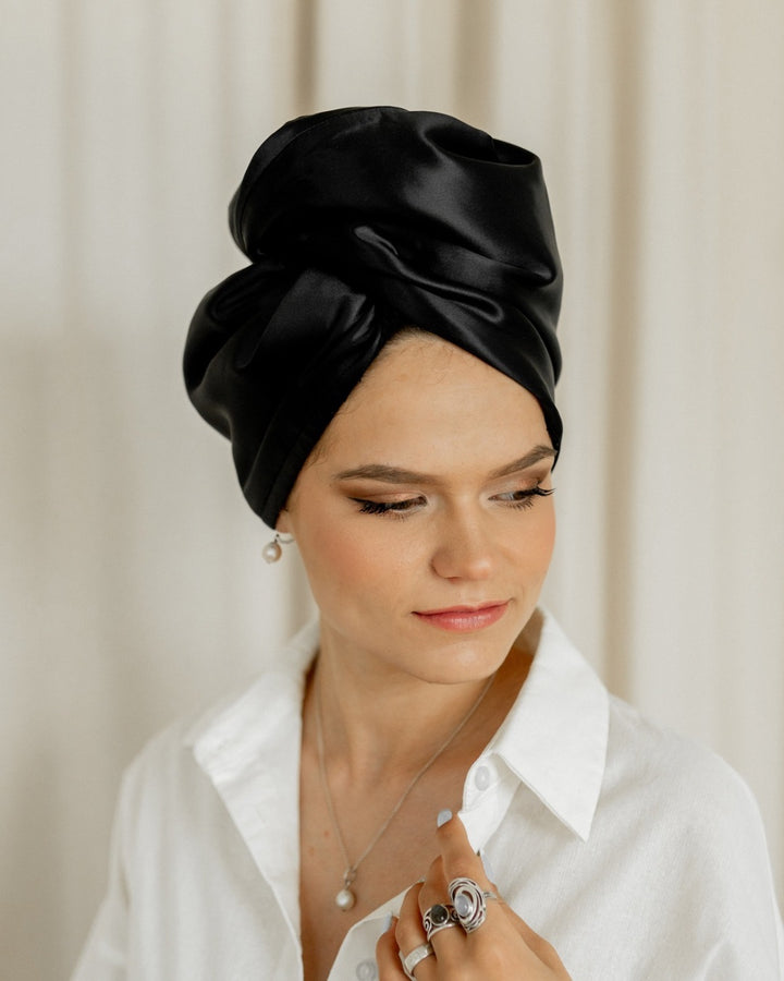 Double sided hair towel/turban