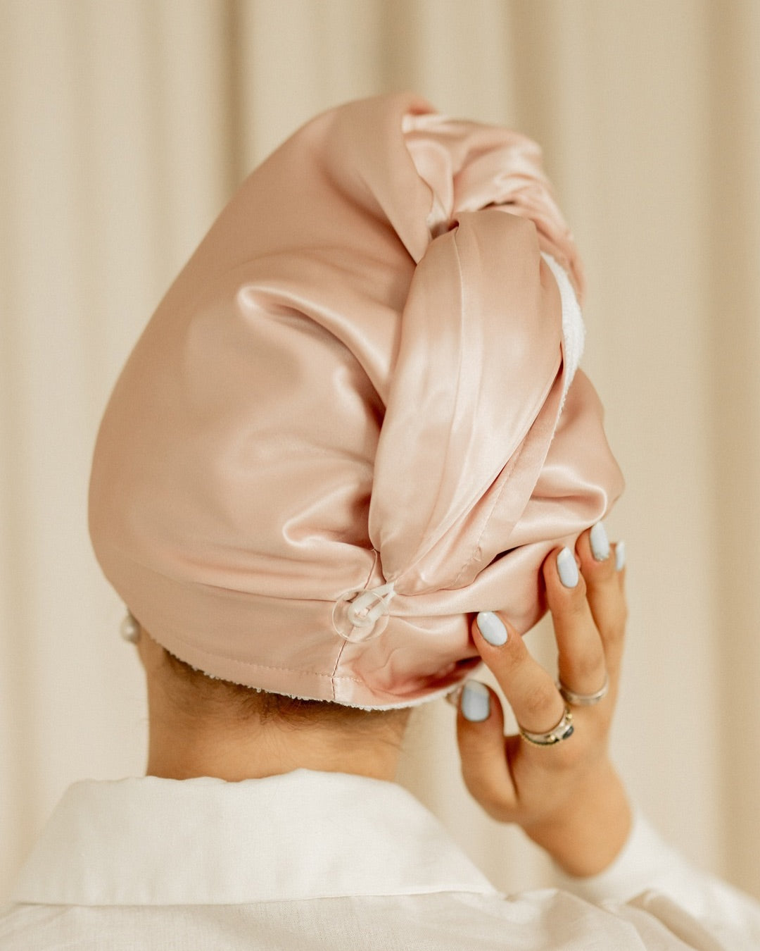 Double sided hair towel/turban