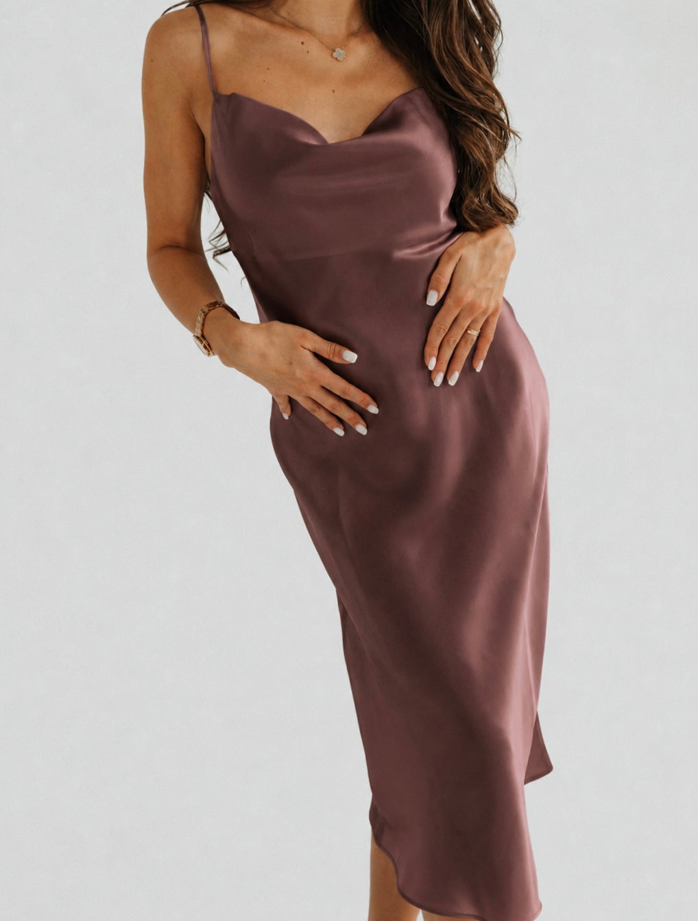 Long Silk slip dress