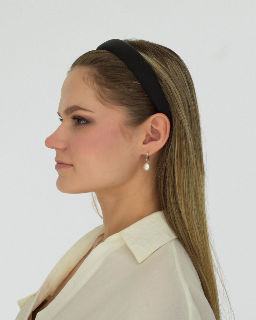 Padded satin headband