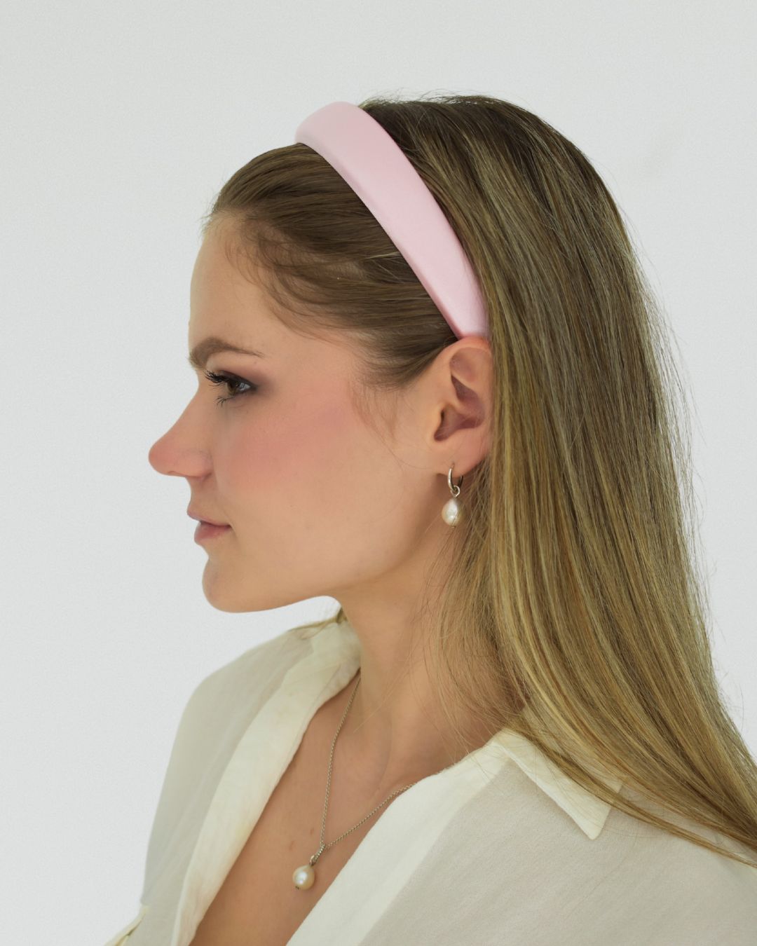 Padded satin headband
