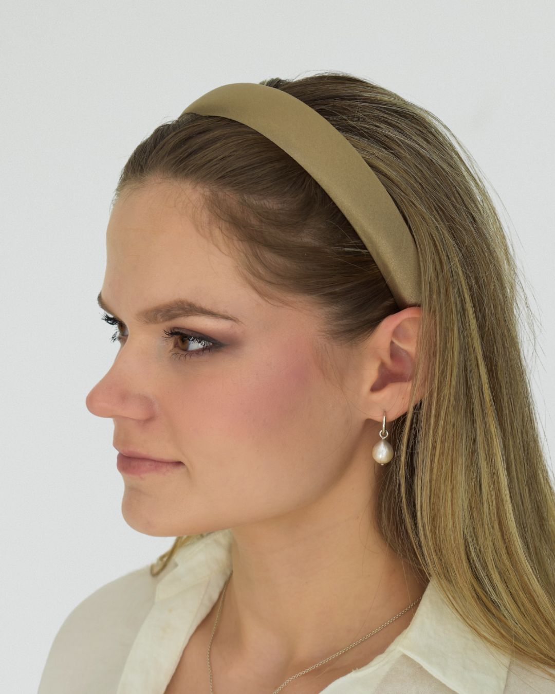 Padded satin headband