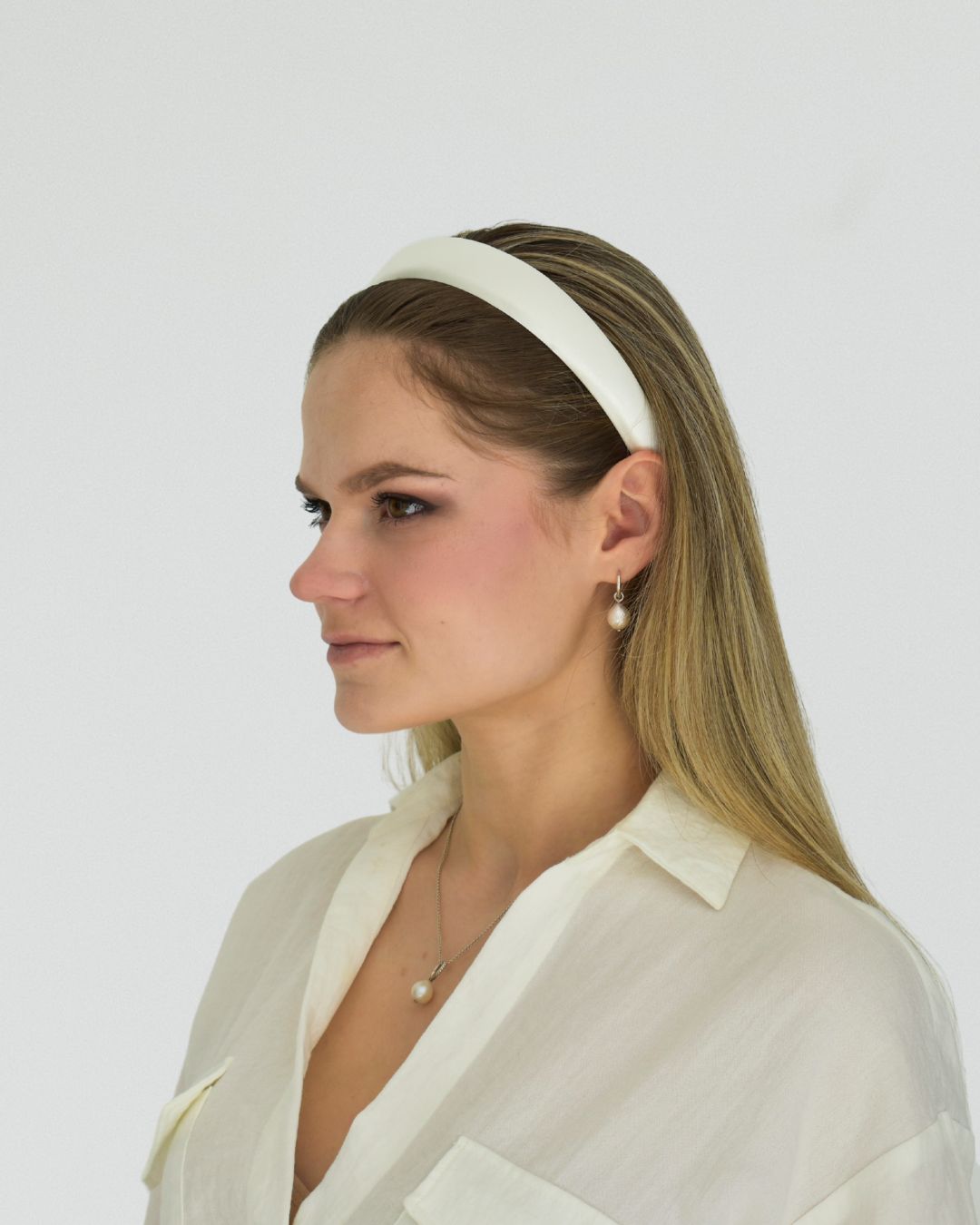 Padded satin headband