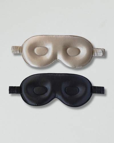 Eyelash protecting silk eye masks