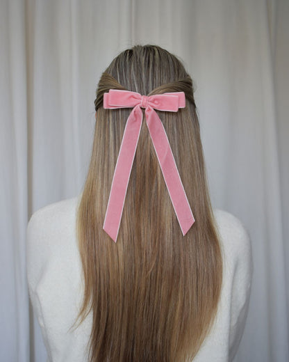 Ribbon bow hair clip