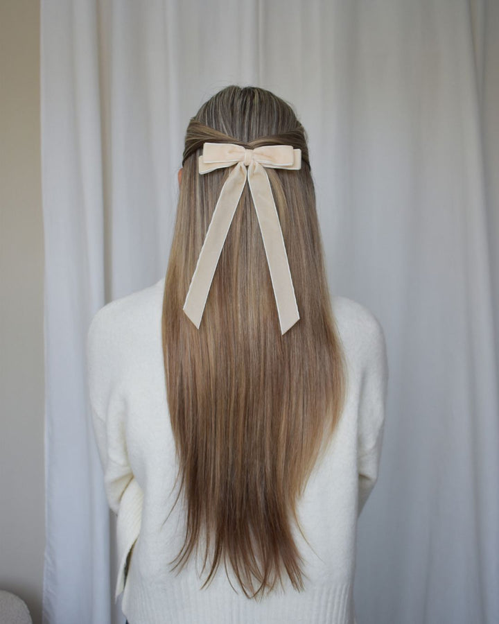 Ribbon bow hair clip