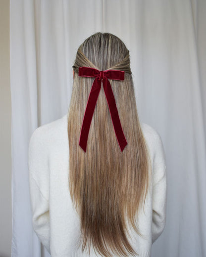 Ribbon bow hair clip