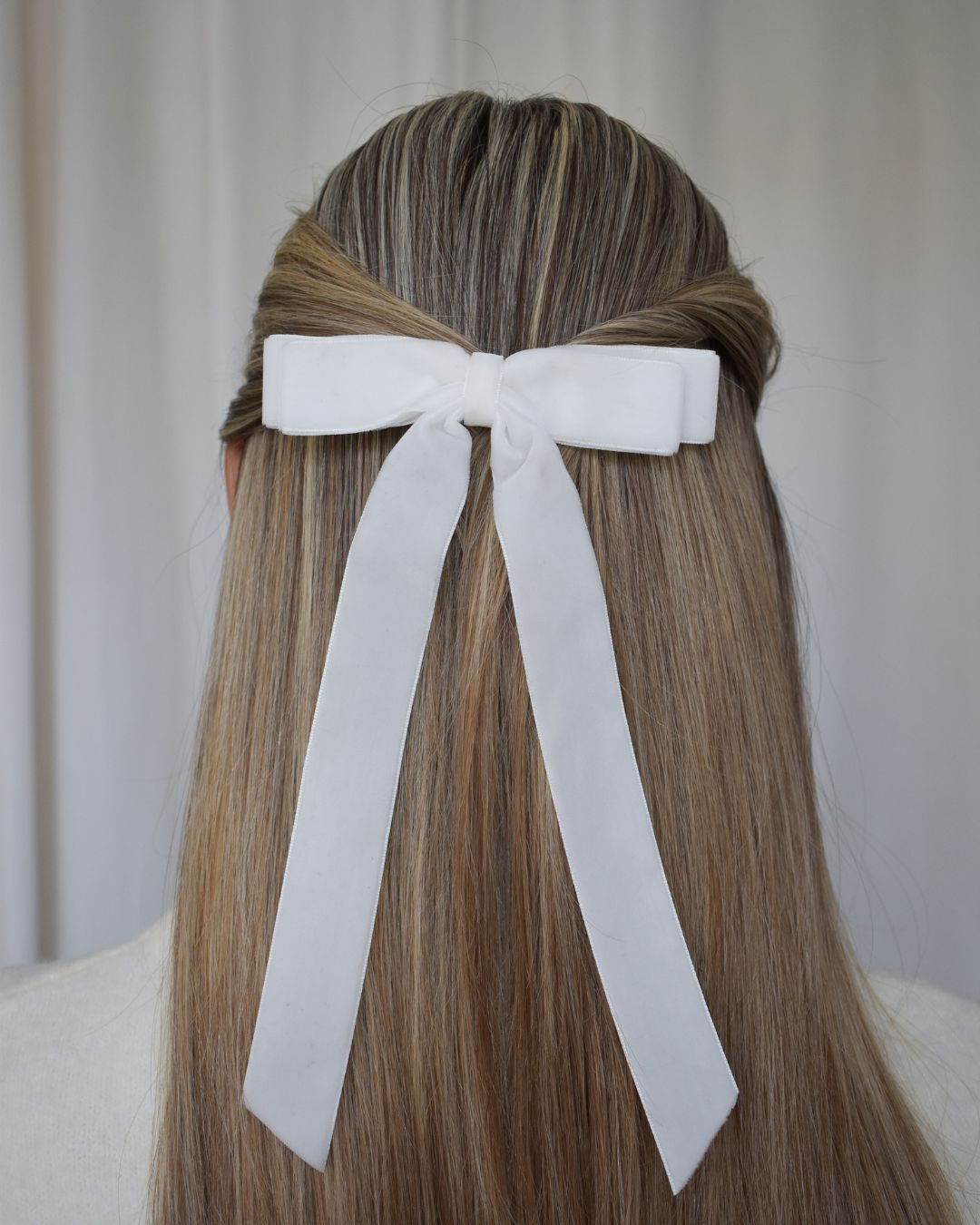 Ribbon bow hair clip