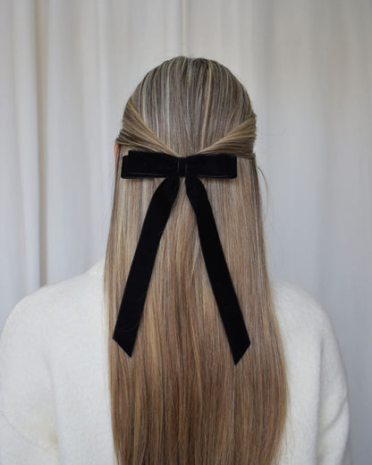 Ribbon bow hair clip