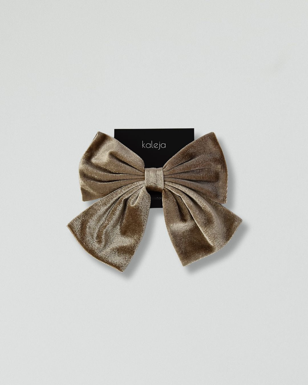 Velvet bow hair clip