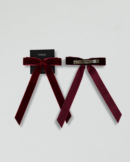 Ribbon bow hair clip