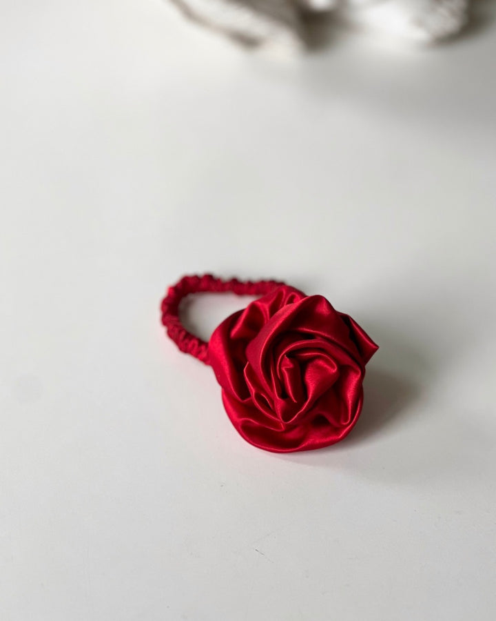 Silk Rose hair ties