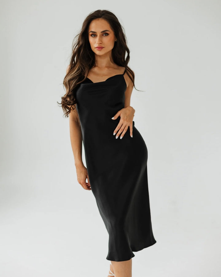 Long Silk slip dress