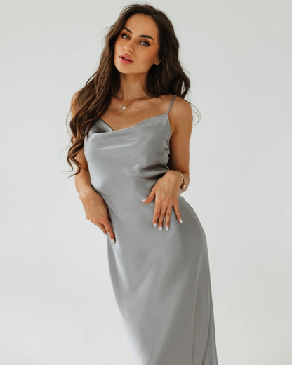 Long Silk slip dress