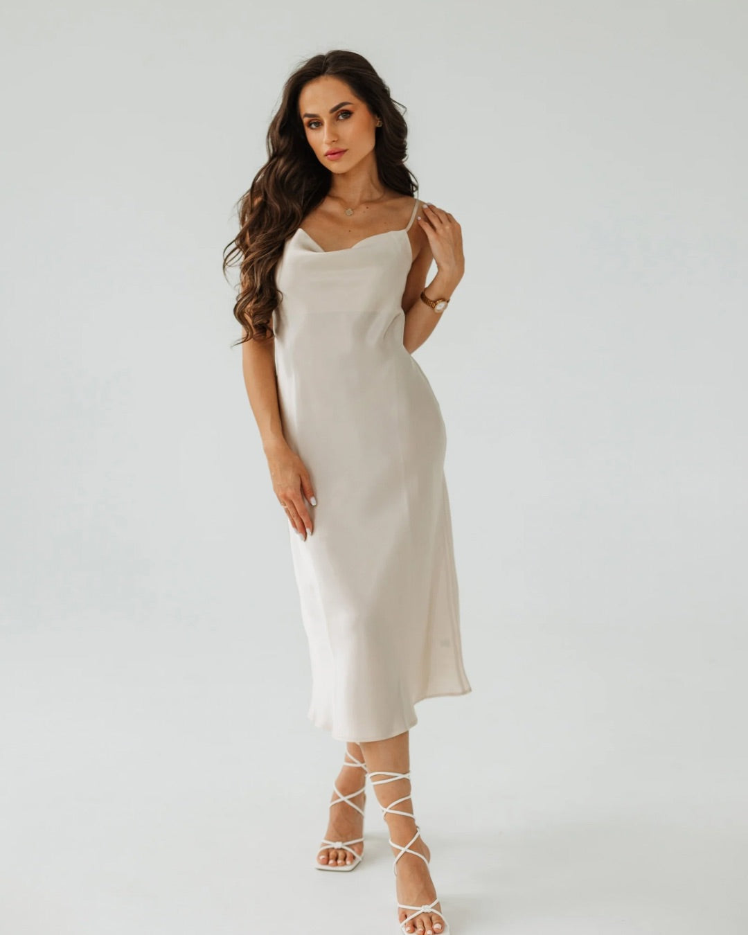 Long Silk slip dress