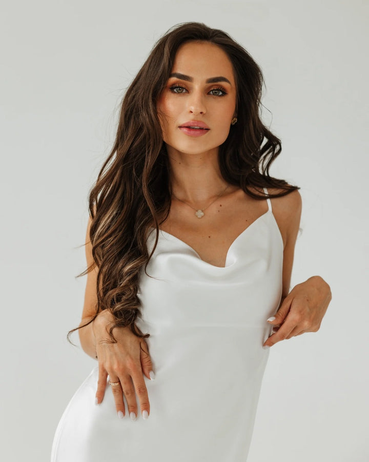 Short Silk slip dress