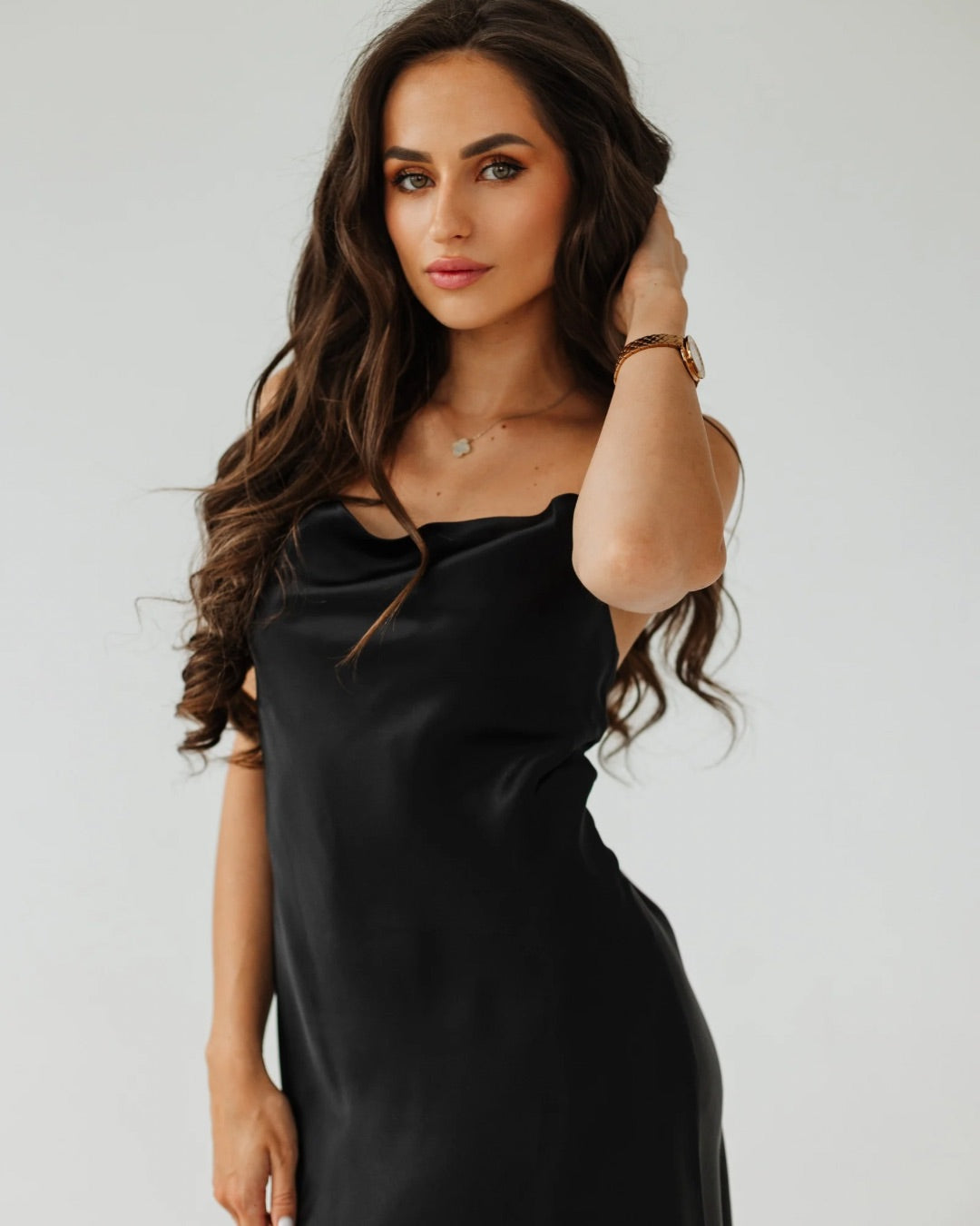 Short Silk slip dress