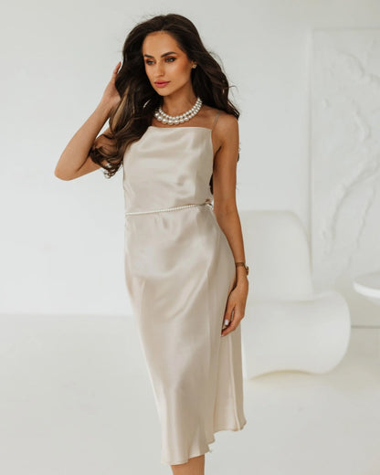 Long Silk slip dress