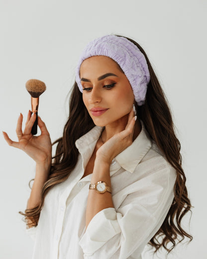 Wide design SPA headband