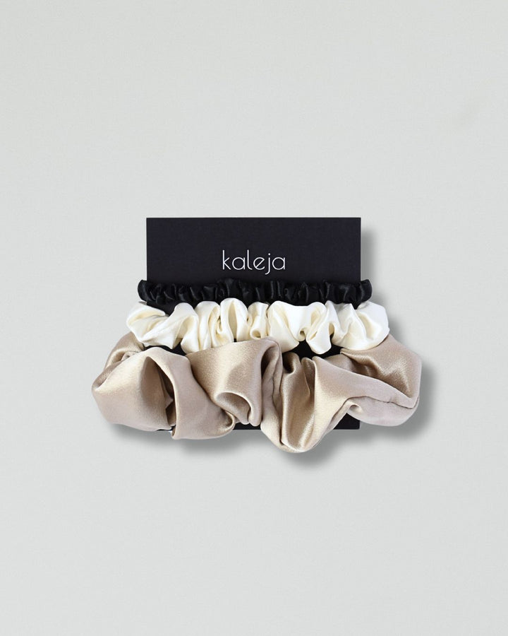 TRIO Silk hair tie sets