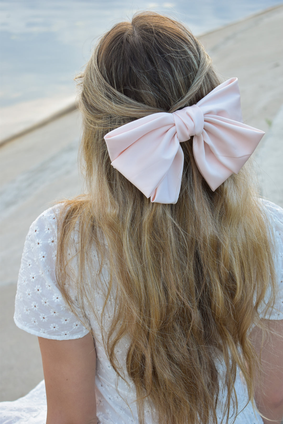 Pink bow hair clips, kaleja store, kaleja store, kaleja silks, matu bante, matu sprādze