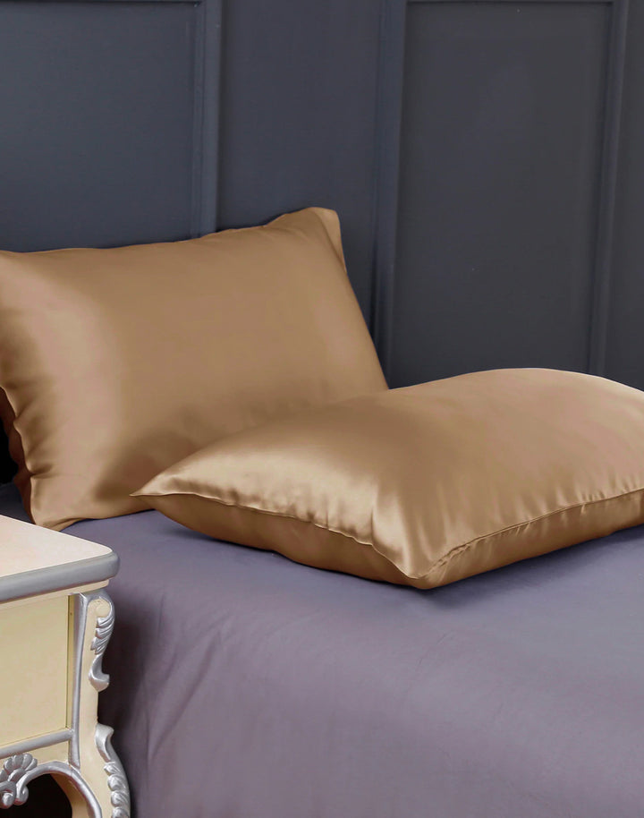 silk pillowcase, pillowcase, mulberry silk, natural silk, queen size, zīda spilvendrāna, mulberry zīds, zīda spilvens, kaleja silks, kaleja store, bronze, bronzas